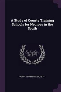 Study of County Training Schools for Negroes in the South