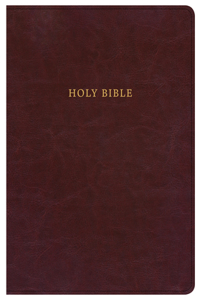 KJV Super Giant Print Reference Bible, Classic Burgundy Leathertouch, Indexed