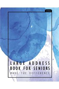Large Address Book for Seniors