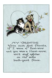 Dog and Cat Valentine