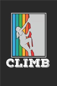 Klettern Bouldern Notizbuch