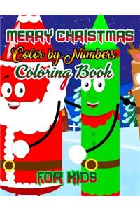 Merry Christmas Color by Numbers Coloring Book for Kids