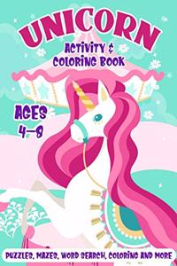 Unicorn Activity & Coloring Book