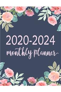 2020-2024 Monthly Planner: 5-year Calendar Planner, 60 Months Calendar, Monthly Schedule Organizer Planner For To Do List Academic Schedule Agenda Logbook, Personal Appointmen