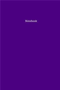 Indigo Colored Blank Bound Notebook/Journal, 6x9 in, 100 pages.
