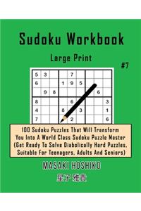 Sudoku Workbook-Large Print #7