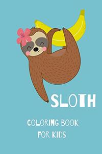 Sloth Coloring Book for Kids