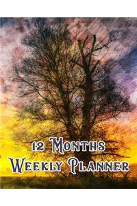 12 Months Weekly Planner
