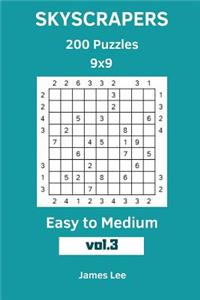 Skyscrapers Puzzles - 200 Easy to Medium 9x9 vol. 3