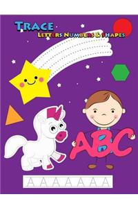 Trace Letters Numbers & Shapes