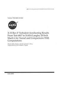 X-33 Rev-F Turbulent Aeroheating Results from Test 6817 in NASA Langley 20-Inch Mach 6 Air Tunnel and Comparisons with Computations