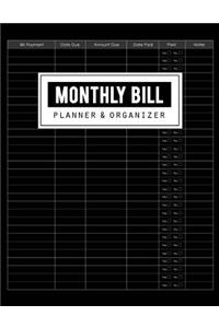 Monthly Bill Planner & Organizer
