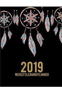 2019 Weekly Cleaning Planner: Cute Dreamcatcher, 2019 Weekly Cleaning Checklist, Household Chores List, Cleaning Routine Weekly Cleaning Checklist 8.5