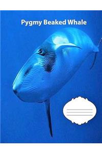 Pygmy Beaked Whale Wide Ruled Line Paper Composition Book