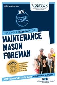 Maintenance Mason Foreman, 1356