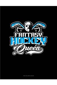 Fantasy Hockey Queen: Unruled Composition Book