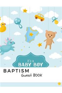 It's a Baby Boy Baptism Guest Book
