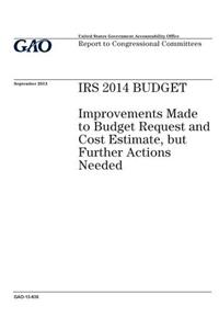 IRS 2014 budget