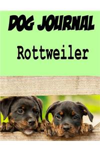 Dog Journal Rottweiler
