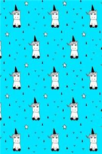 Bullet Journal Notebook Cute Little Unicorns Pattern 1
