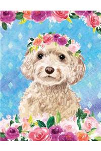 My Big Fat Journal Notebook For Dog Lovers Cockapoo In Flowers