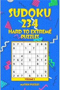 SUDOKU 234 Hard to Extreme Puzzles