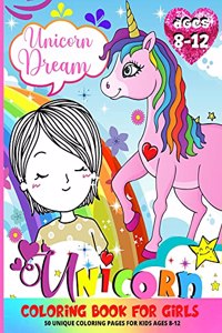 Unicorn Coloring Book For Girls 8-12