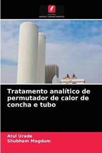 Tratamento analítico de permutador de calor de concha e tubo