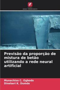 Previsão da proporção de mistura de betão utilizando a rede neural artificial