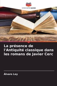 présence de l'Antiquité classique dans les romans de Javier Cerc