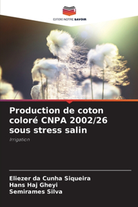 Production de coton coloré CNPA 2002/26 sous stress salin