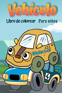 Libro para colorear de vehiculos para ninos