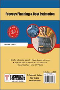Process Planning & Cost Estimation for BE Anna University R17 CBCS (VII-Mech. - ME8793)