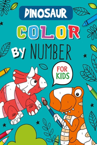Dinosaur Color By Number For Kids