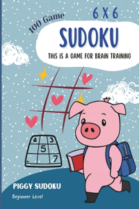 Sudoku 6x6 Beginner Level 100 games Letter Size (8.5 x 11)