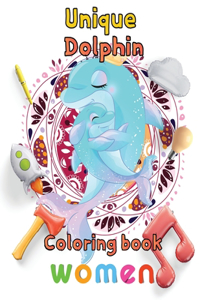 Unique Dolphin coloring book women
