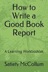 How to Write a Good Book Report