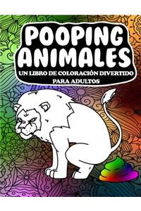 Pooping Animales Un Libro De Coloración Divertido Para Adultos