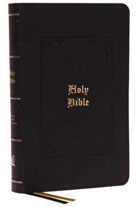 Kjv, Personal Size Large Print Reference Bible, Vintage Series, Leathersoft, Black, Red Letter, Thumb Indexed, Comfort Print