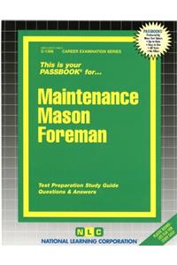 Maintenance Mason Foreman