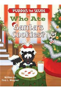 Puddles the Skunk in Who Ate Santa's Cookies?