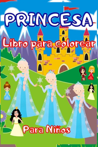 Princesa Libro para colorear para niños