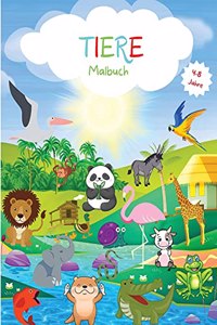 Tiere Malbuch