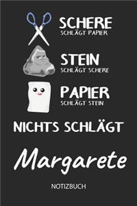 Nichts schlägt - Margarete - Notizbuch