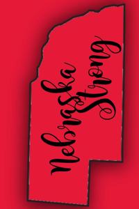 Nebraska Strong: Nebraska Strong Lined Journal 6 x 9 150 pages Red and Black