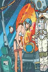 Nude Girl Astronaut