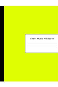 Sheet Music Notebook