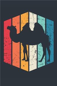 Vintage Camel Notebook - Gift for Camel Lovers - Retro Camel Journal - Camel Diary for Boys and Girls