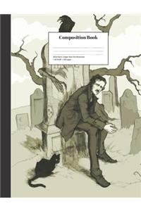 Composition Book Wide-Ruled Edgar Allan Poe Nevermore