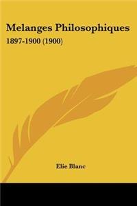 Melanges Philosophiques